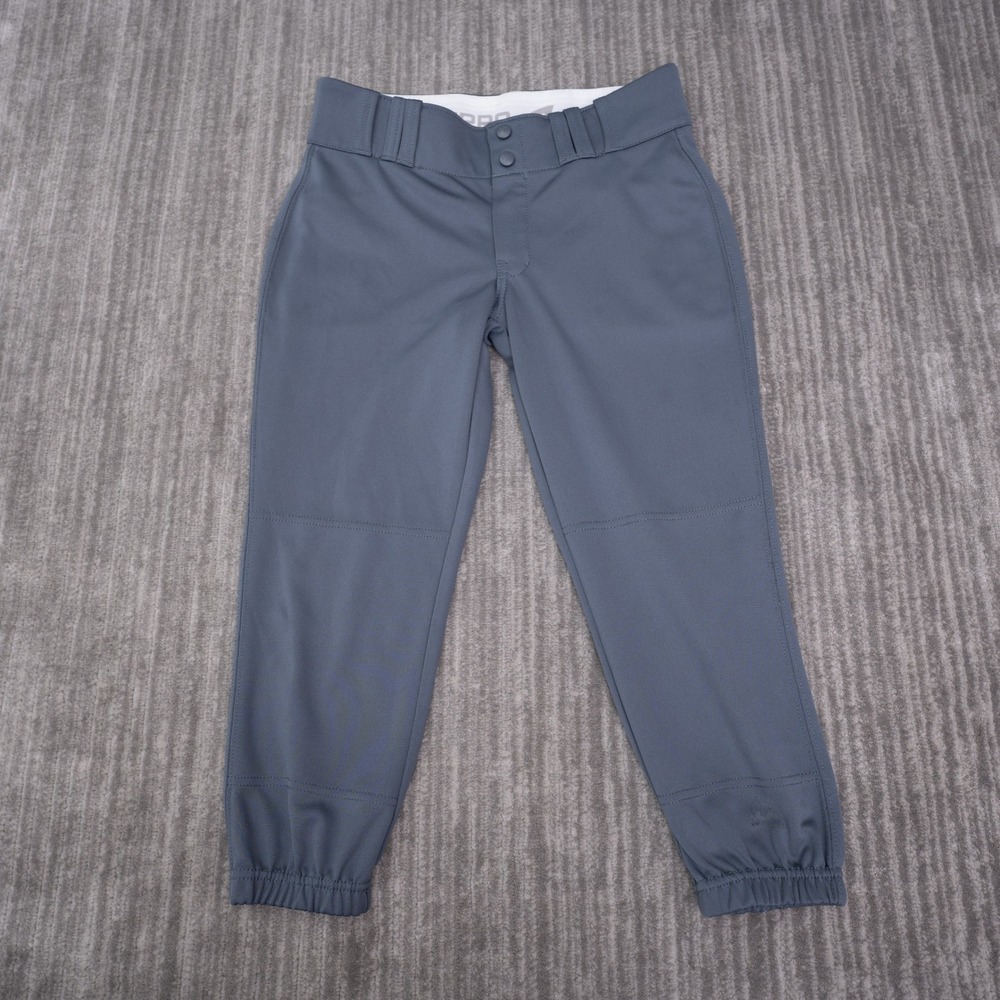 Champro Softball Pants Womens Medium Gray Good Elastic Cuff Reinforced Knee